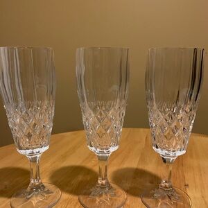 3 Royal Irish Megan Champagne Glasses